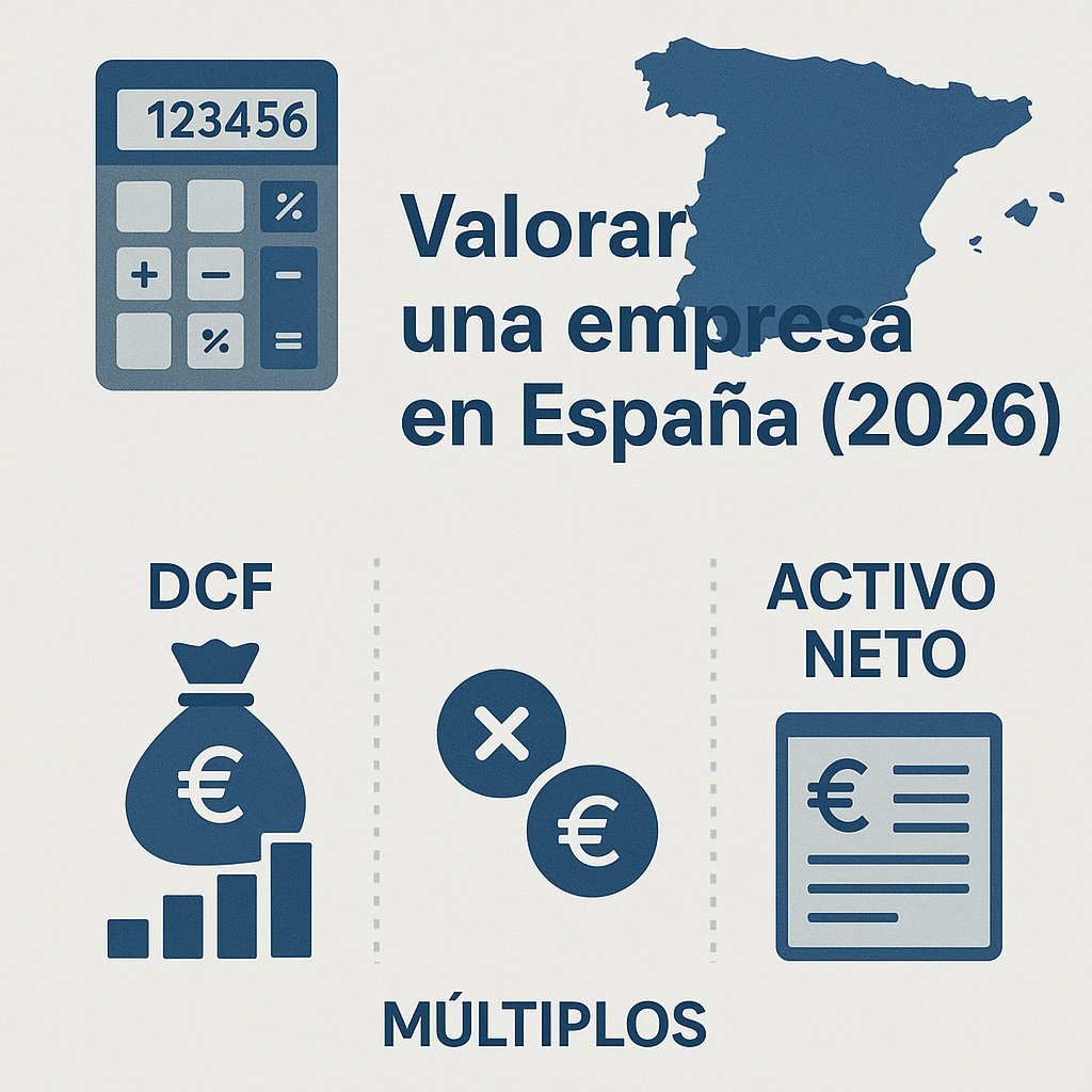 Cómo valorar una empresa en España (2026): métodos prácticos, ejemplo numérico y checklist para pymes