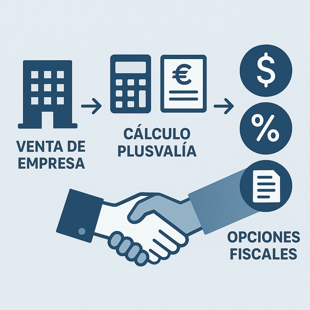 Venta de una empresa en España (2026): guía fiscal práctica para fundadores y pymes — plusvalías, opciones y errores que evitar