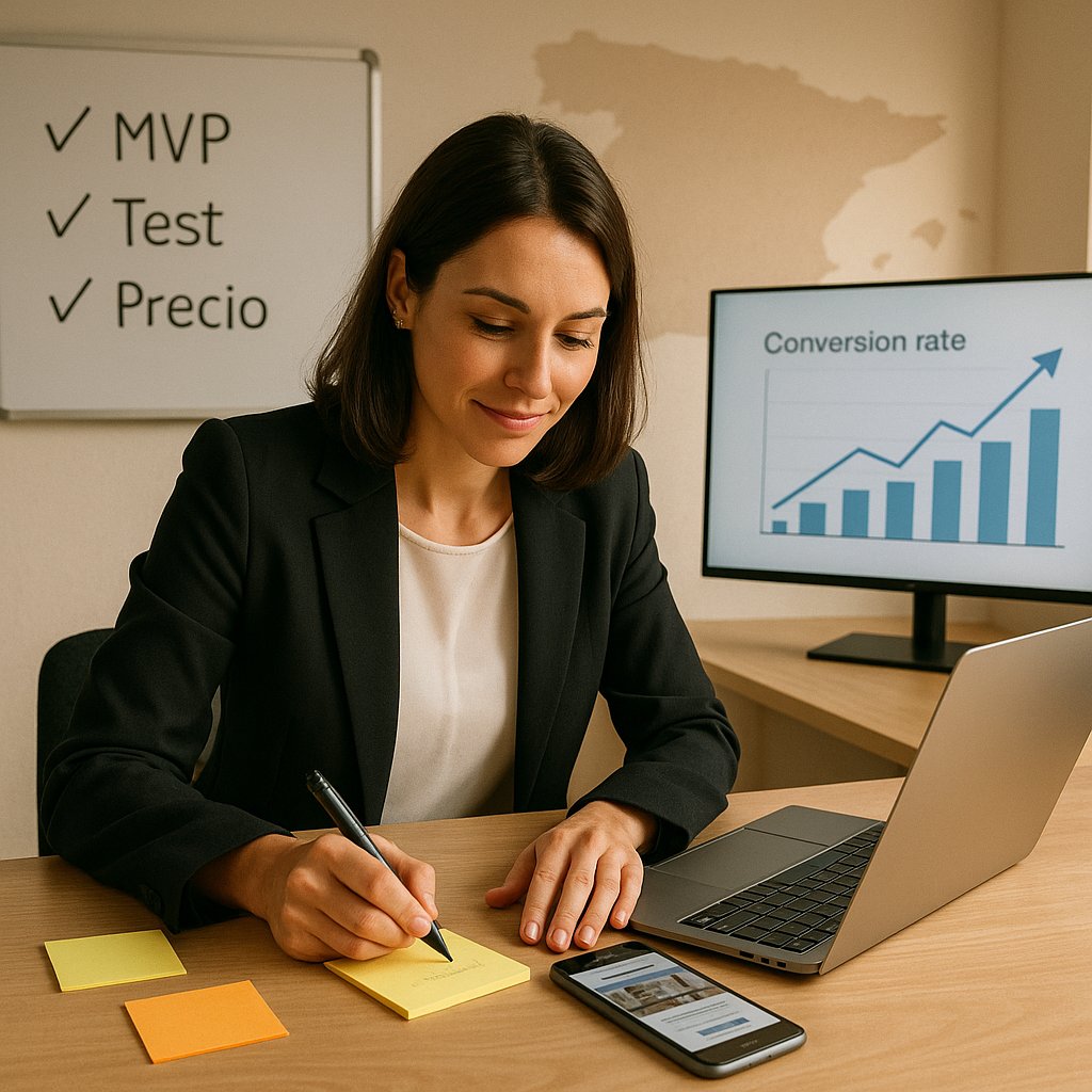 Cómo validar tu idea de negocio en España (2026): tests prácticos, MVP, pricing y checklist legal
