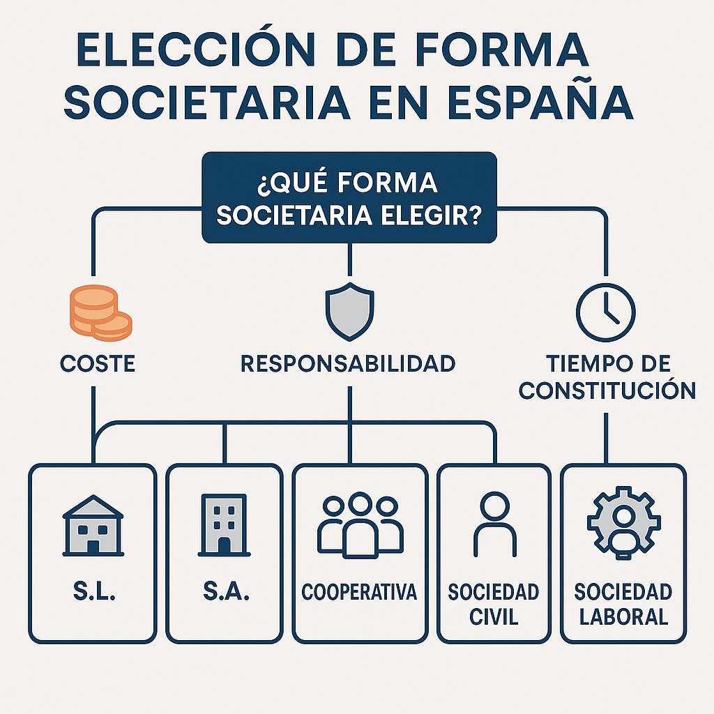 Tipos de sociedades en España (2026): guía práctica y cuadro de decisión para emprendedores y pymes